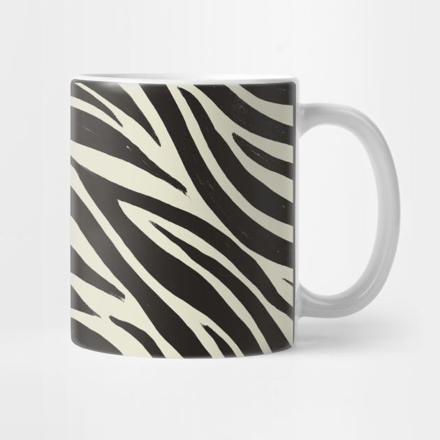 Zebra Print Pattern (WHITE) by cecececececelia